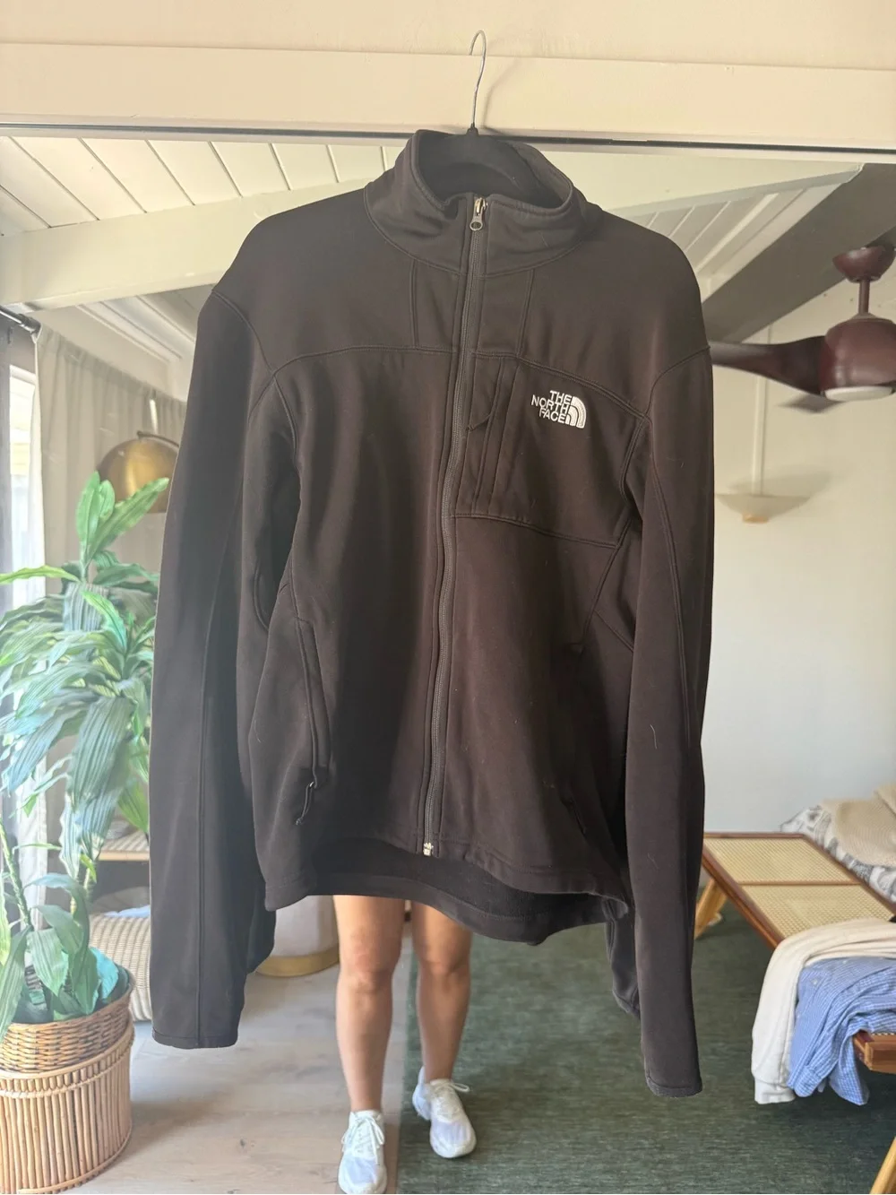 The North Face Men's Black Zip-Up Performance Jacket